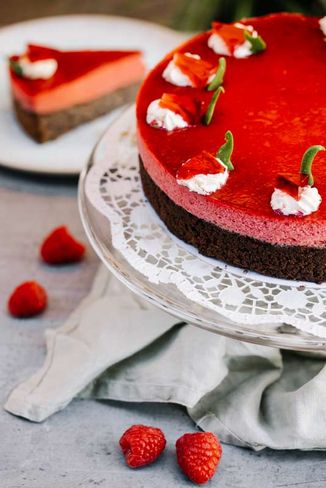 Himbeer-Mohn Torte