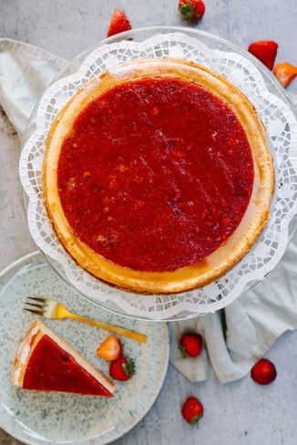 Erdbeer Topfen Torte