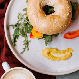 Veganer Bagel